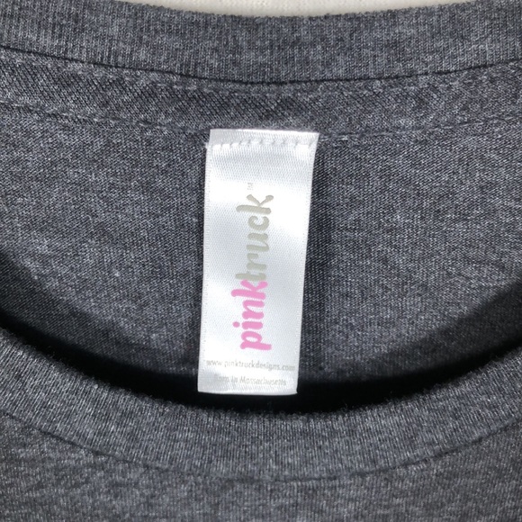 Pink Truck - 4 x 4 - Girl Jeep T- Shirt.  Tag shows no size but measures large - Picture 3 of 4